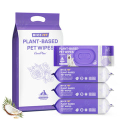 HICC PET Cleaning Wipes packaging unscented for scent-sensitive pets
