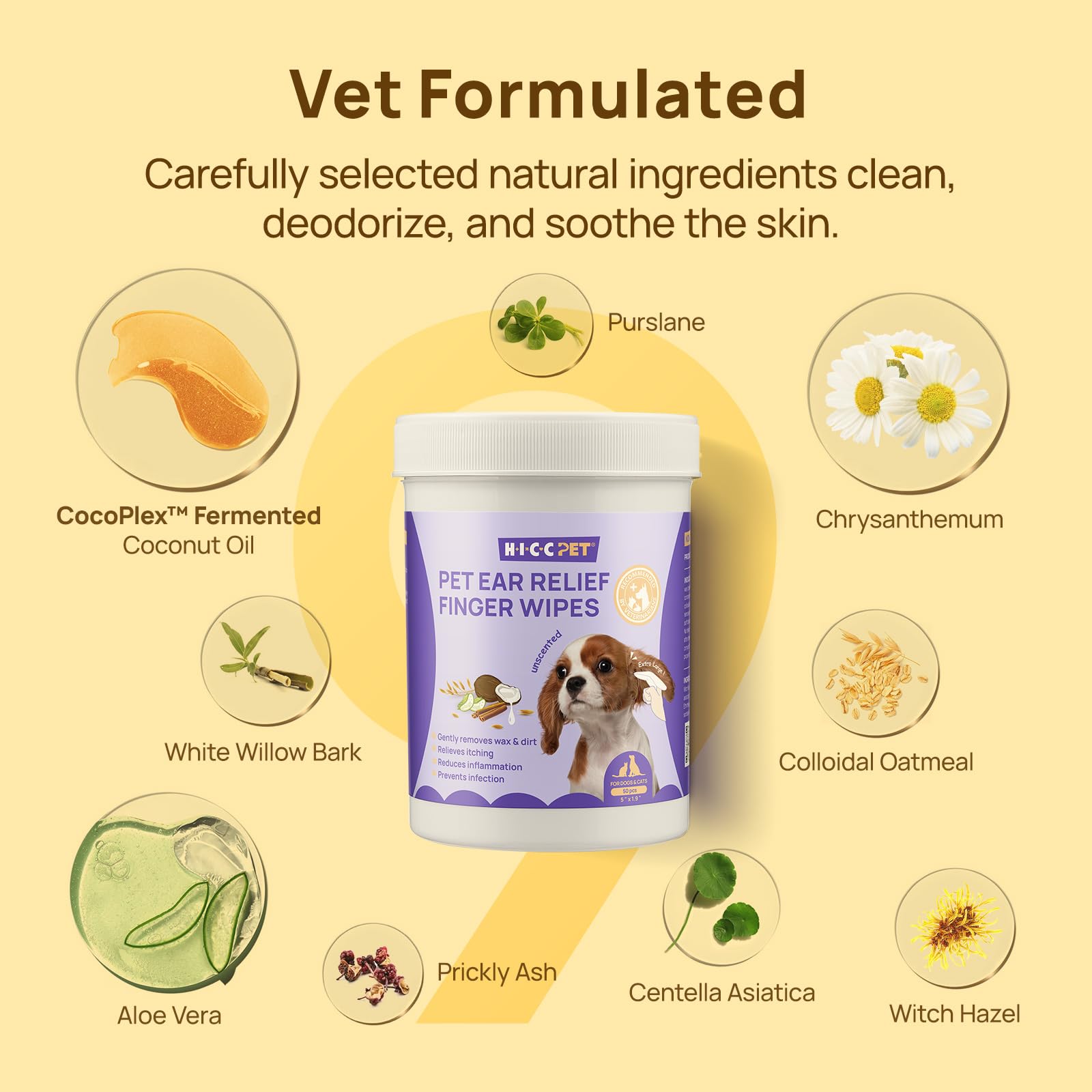HICC PET extended finger wipes fit hands securely for easy use.