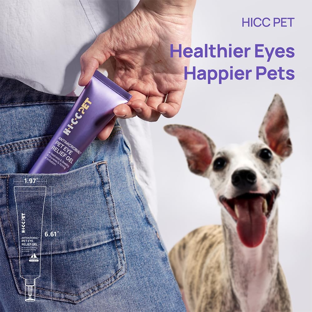 HICC PET Eye Gel tube with transparent tip for precise application.