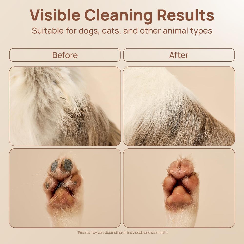 HICC PET Glove Wipes Pro 4-in-1 grooming benefits for fur