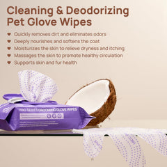 HICC PET Glove Wipes Pro Series pearl-textured side softens sensitive areas
