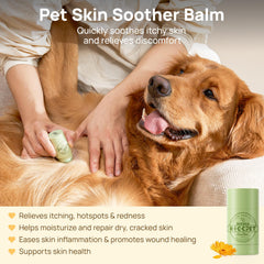 HICC PET Skin Balm application shows precise topical treatment for small trouble areas.