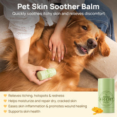 Creamy texture of HICC PET Skin Balm shown up close