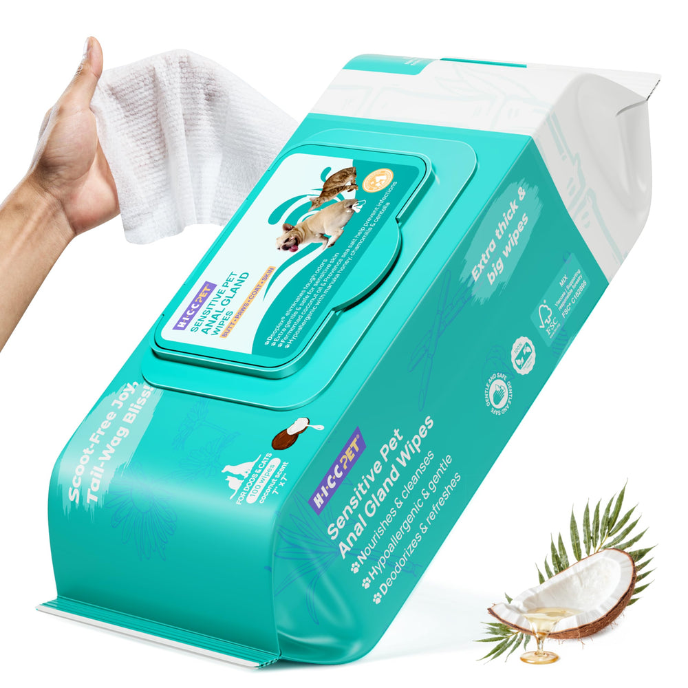 HICC PET wipes for dogs and cats – paw cleaning for daily grooming.