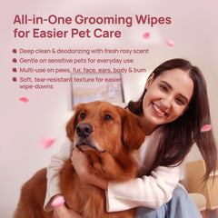HICC PET Cleaning Wipes after-walk face and body cleaning for paws and fur