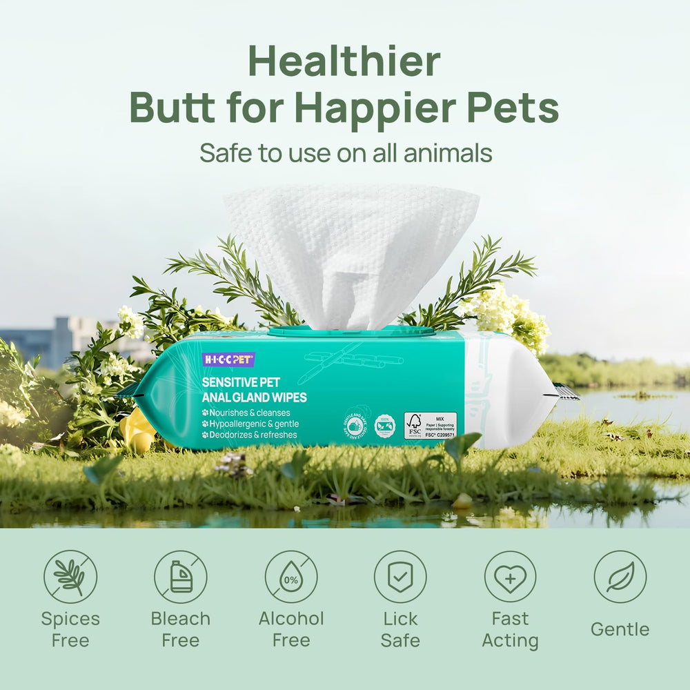 HICC PET Wipes provide gentle hypoallergenic care for daily grooming