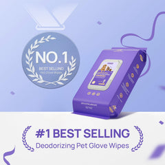 HICC PET Glove Wipes deodorize the coat after outdoor play for a clean feel.