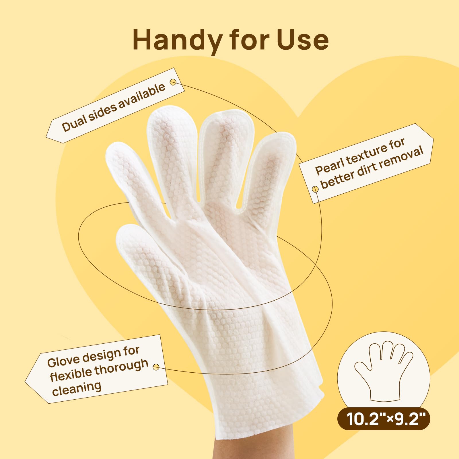 HICC PET Wipes carry a coconut scent for a pleasant grooming experience.