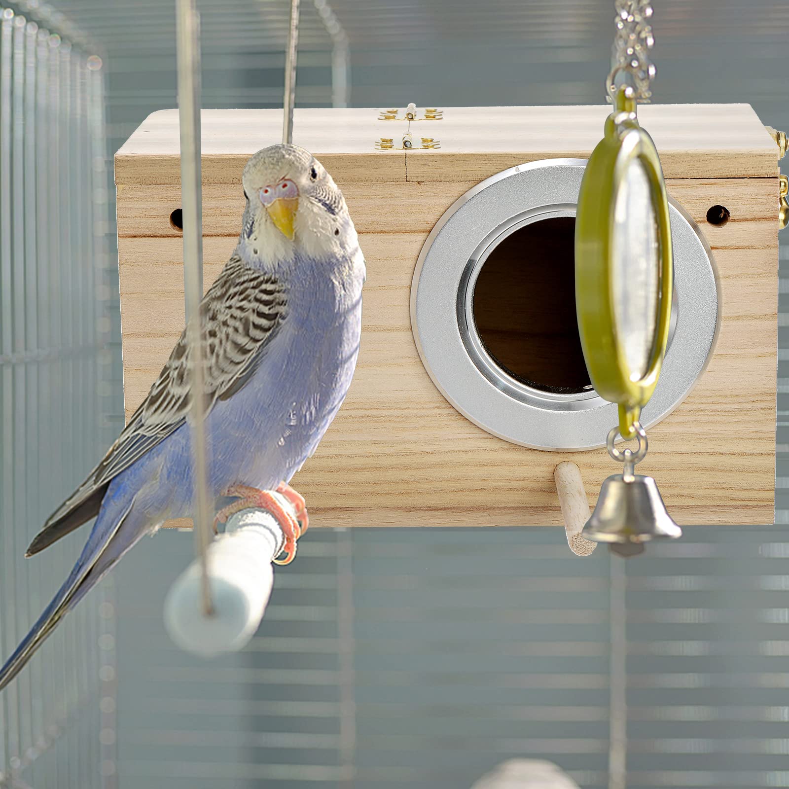 Hiceeden 2-pack nest box compact dimensions fit aviaries