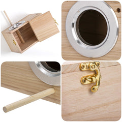 Hiceeden 2-pack nest box metal ring protects the entry