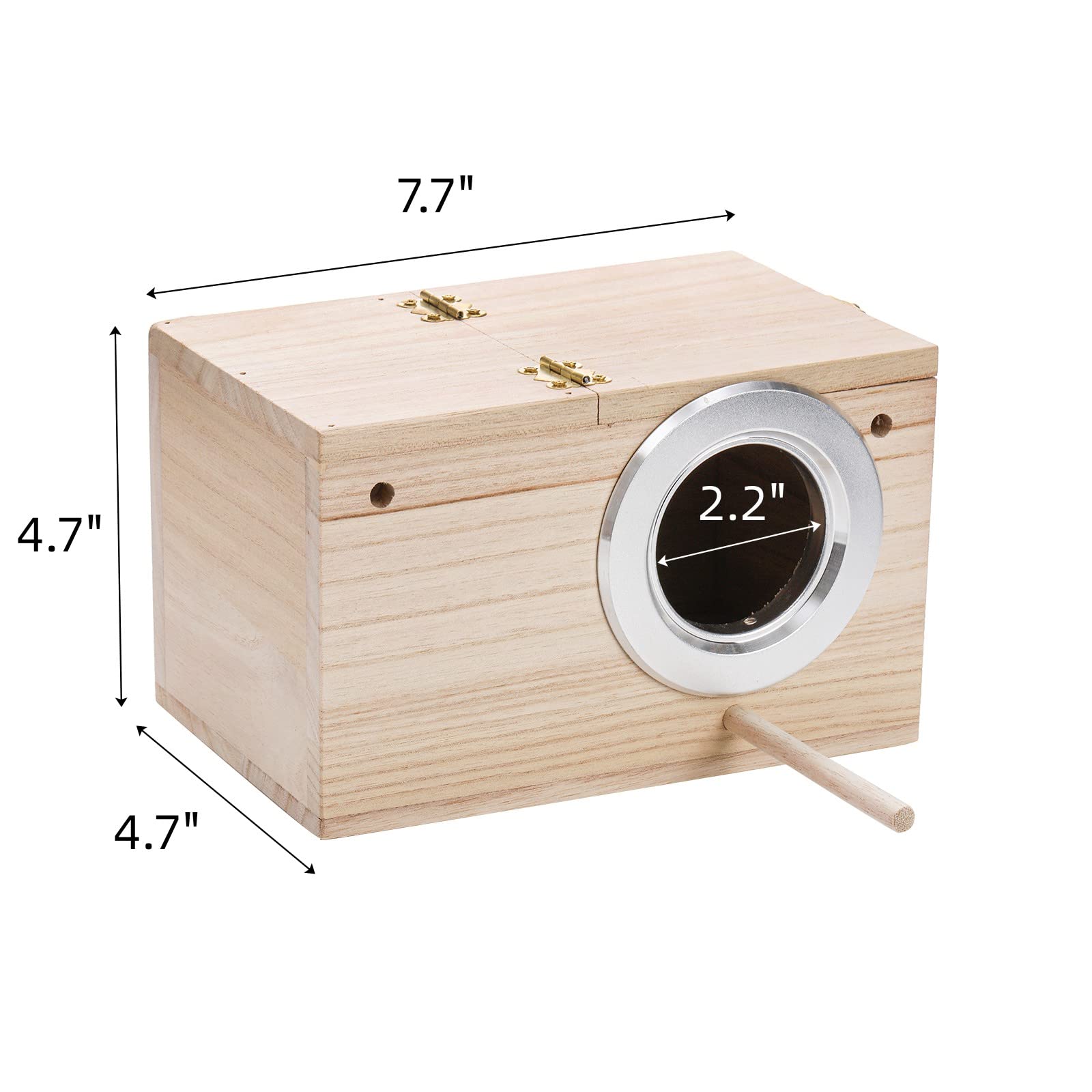 Hiceeden 2-pack nest box natural wood material for a warm habitat