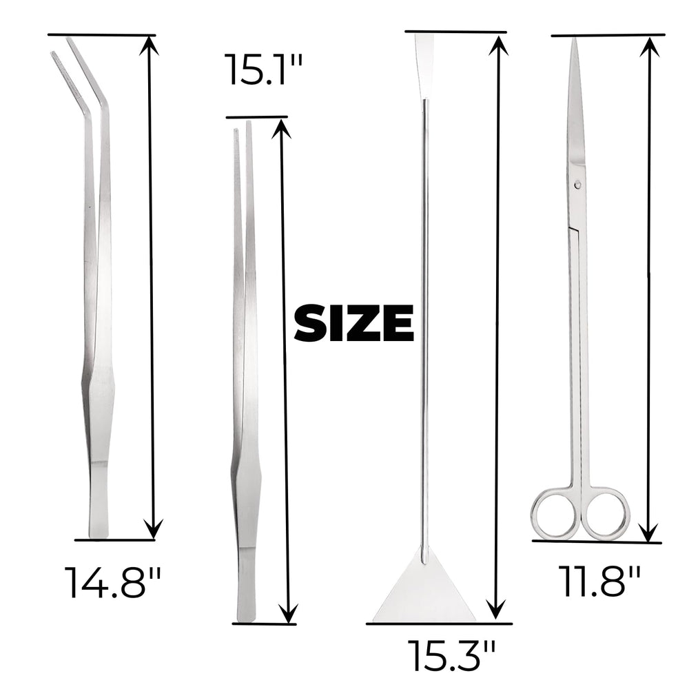 Hiceeden straight tweezers 15-1in for precise planting.