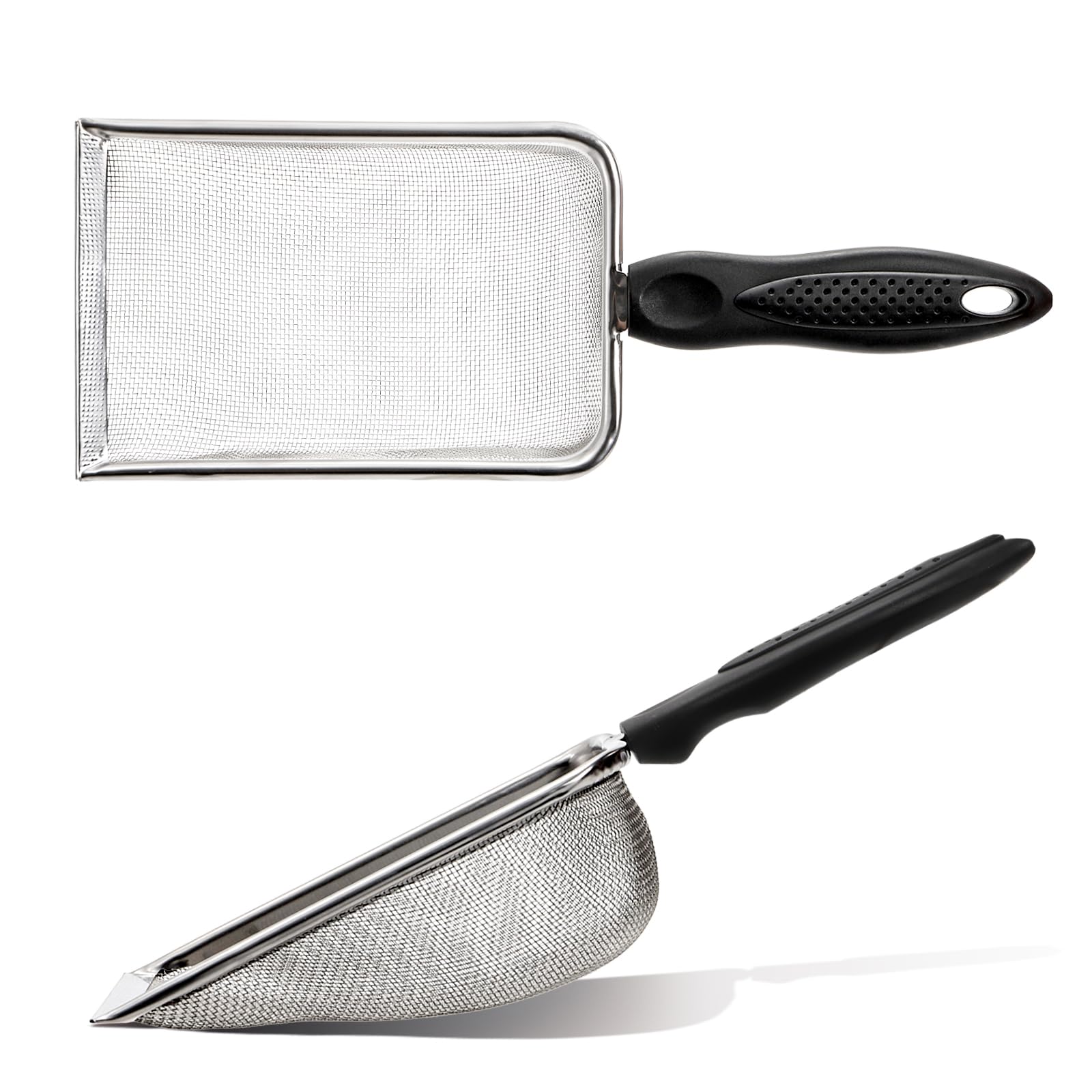 Hiceeden durable one-piece construction minimizes bending during rugged sand tasks.