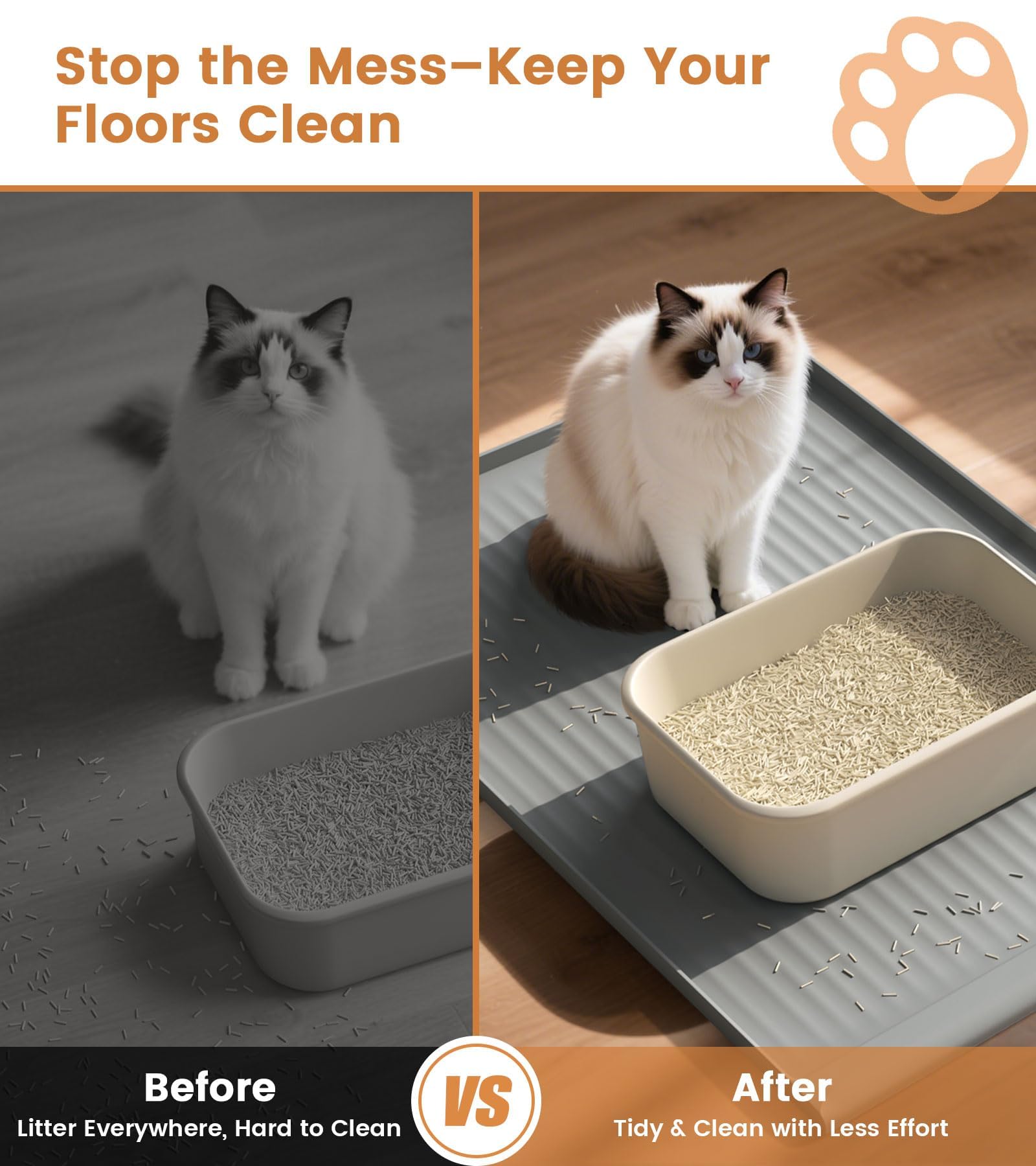HICOOI waterproof silicone surface resists moisture and stains for easy cleaning