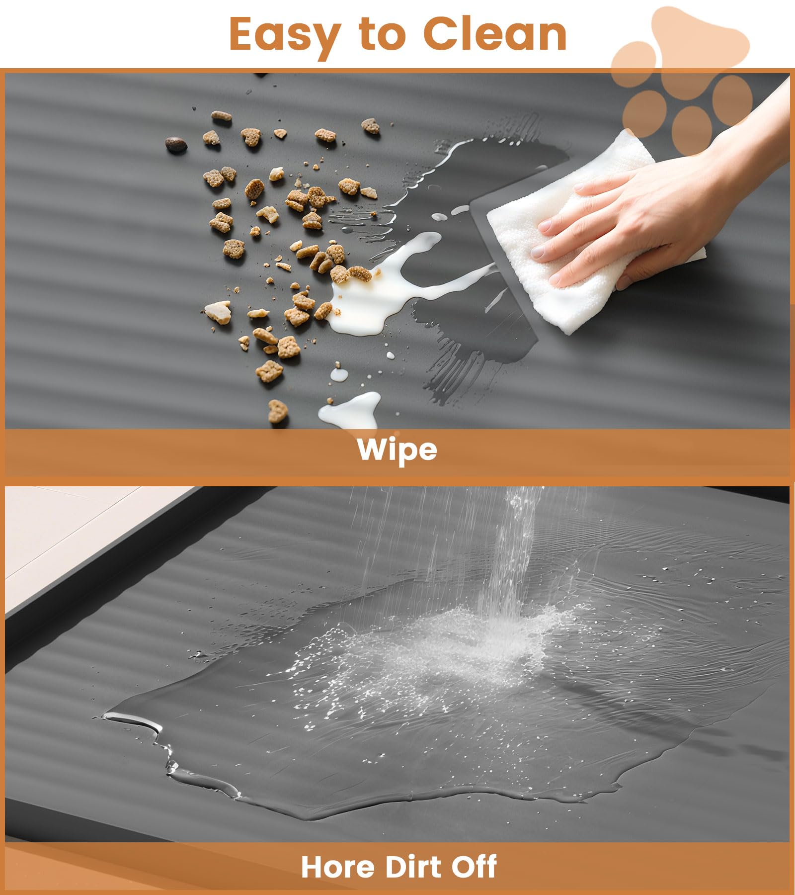 HICOOI mat features hanging holes for quick storage after rinsing.