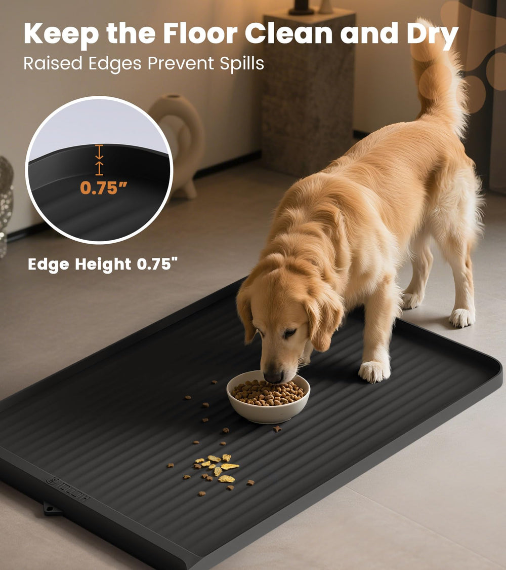 HICOOI mat features hanging holes for easy drying and storage after meals.