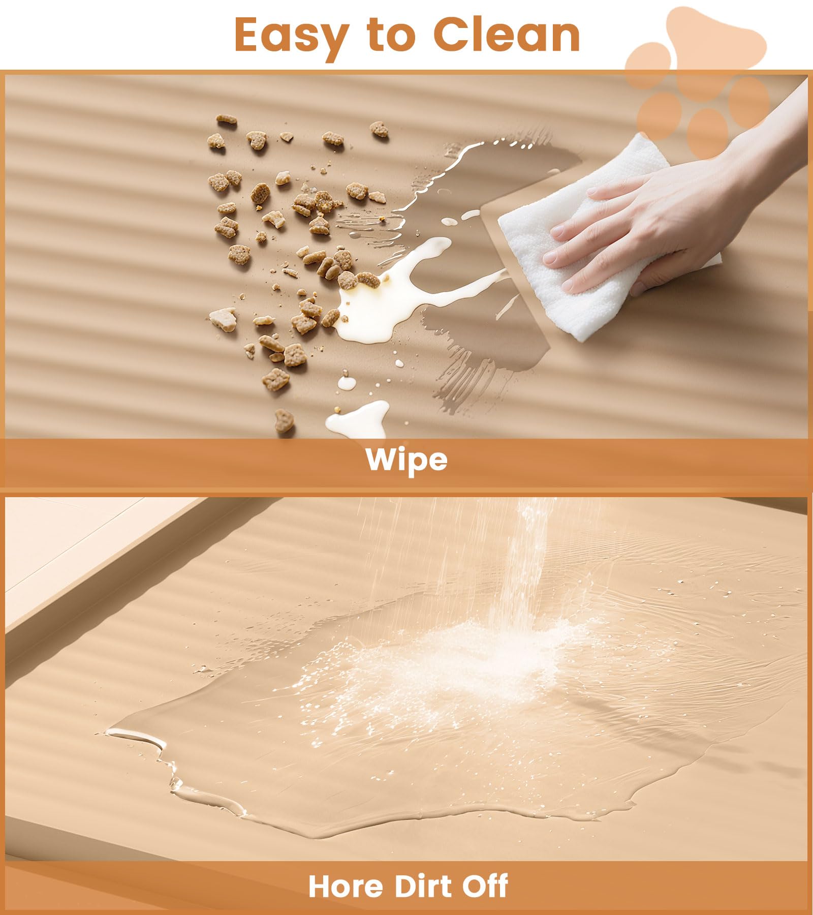 HICOOI non-slip surface keeps bowls steady during feeding.
