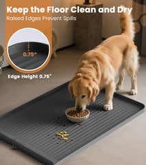 HICOOI waterproof silicone mat is durable and easy to wipe after meals.