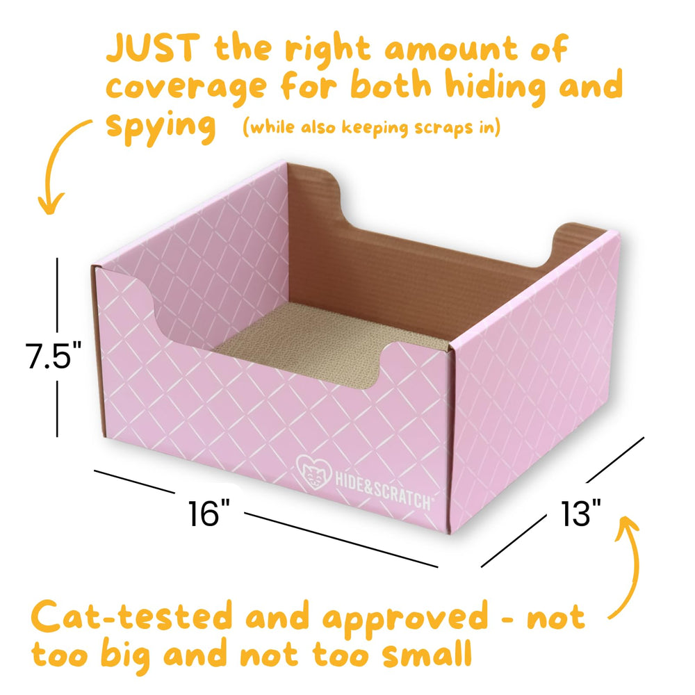Hide & Scratch light pink diamond pad replacement ready for ongoing scratching.
