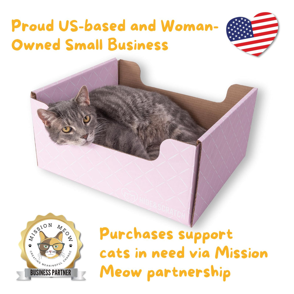 Hide & Scratch light pink diamond scratch pad is sturdy for daily indoor use.