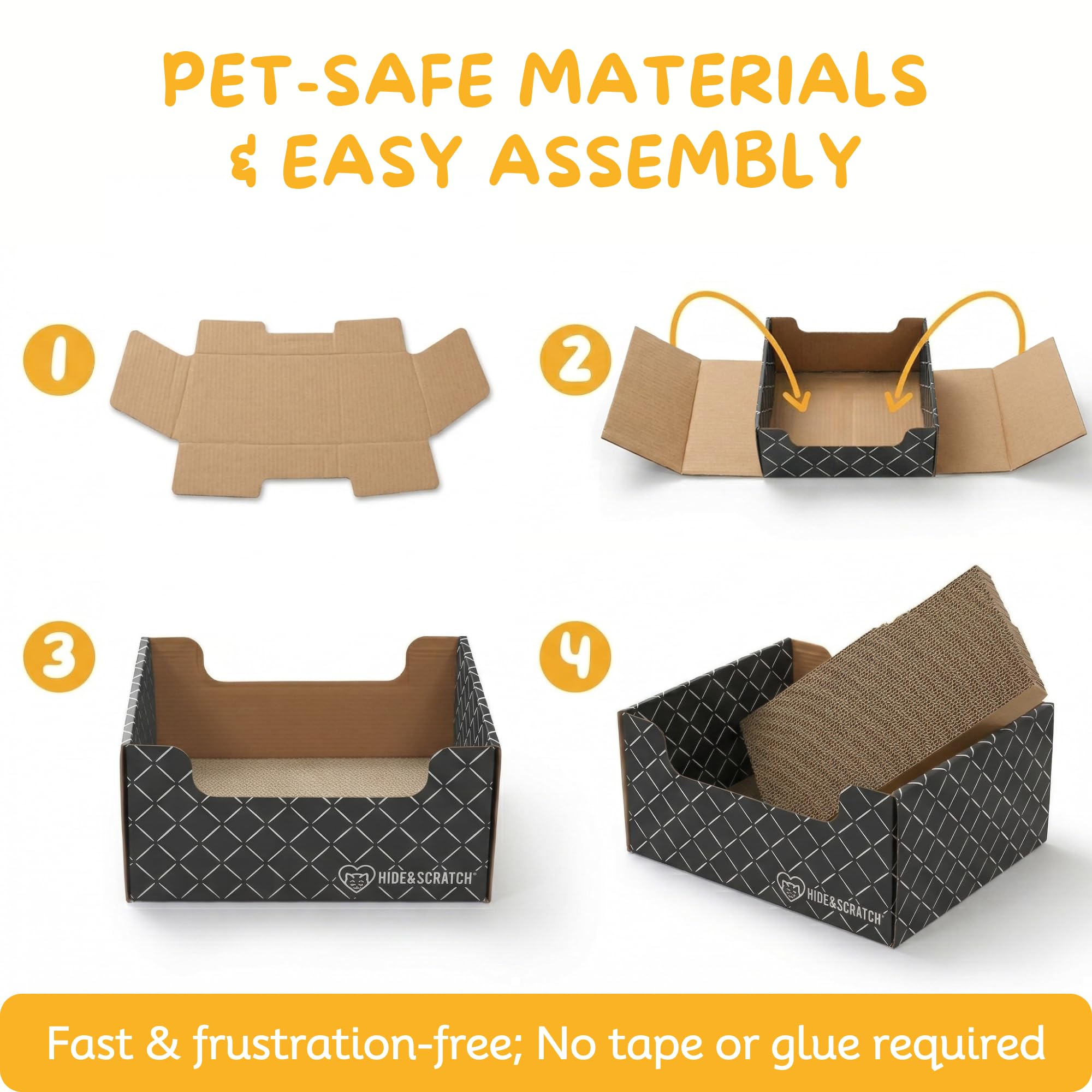 Hide & Scratch supports kitten indoor play and safe scratching
