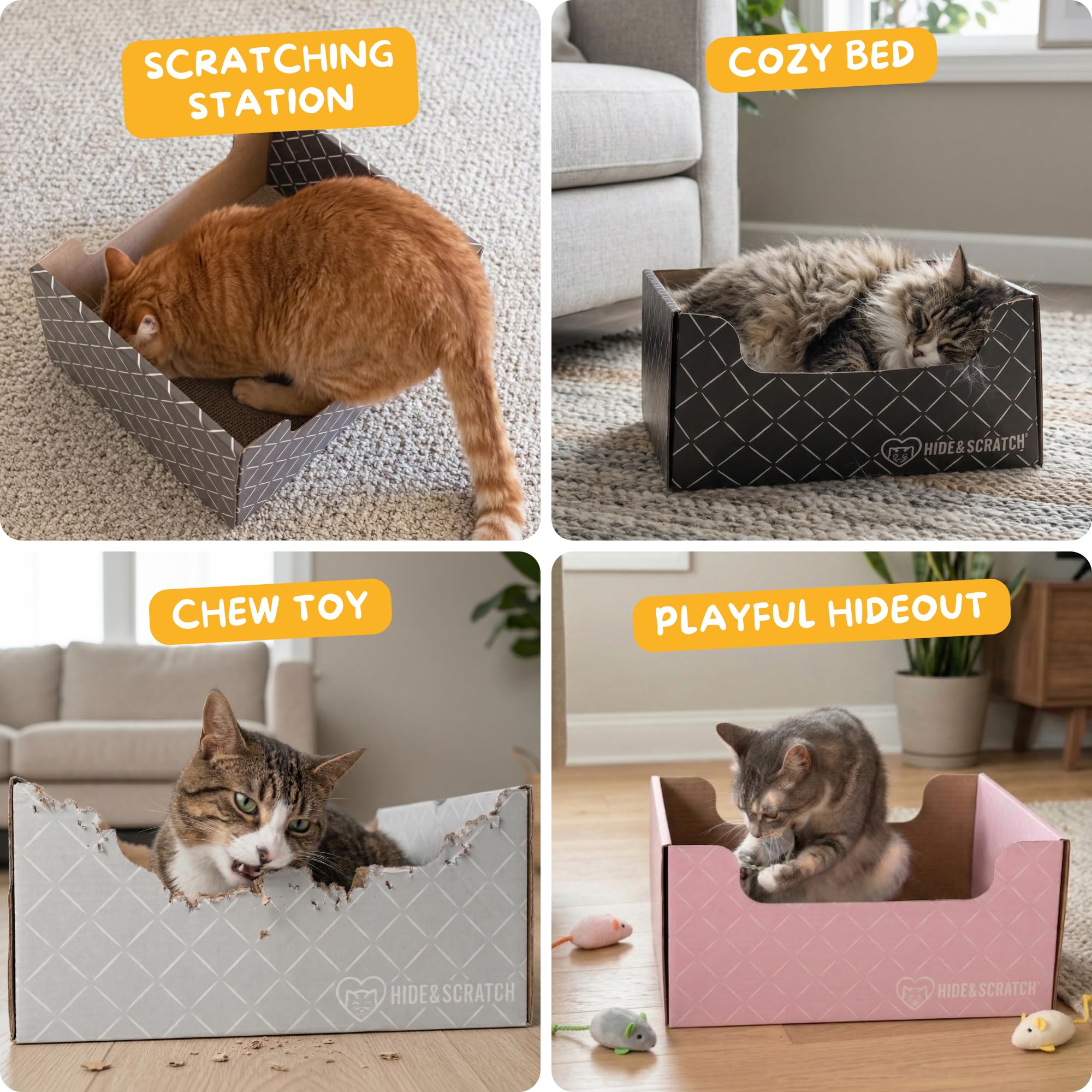 Hide & Scratch is the original heavyweight design cats rely on