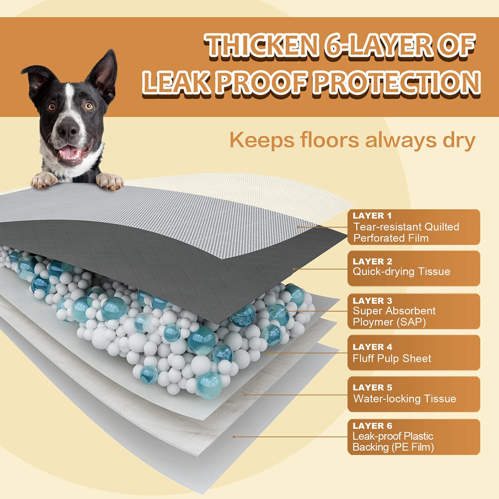 HIDOGGYLD quick-dry top layer reduces overflow and mess.