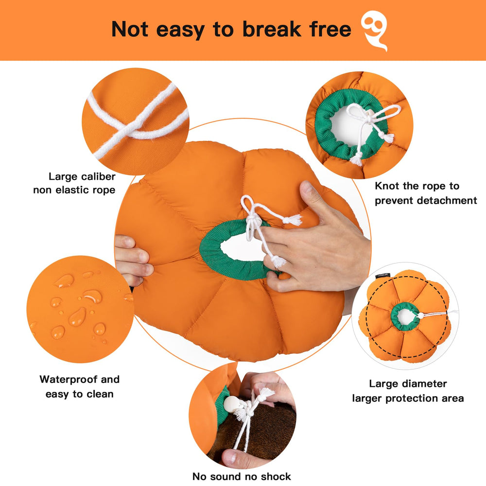 Hidream cat cone collar adjustable neck strap ensures secure non restrictive wear.