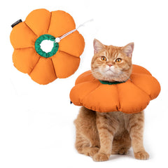 Hidream cat cone collar orange pumpkin offers a comfortable, adjustable fit for easy wear.