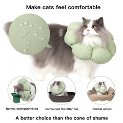 H HIDREAM cat cone collar soft waterproof material close-up for comfortable wear