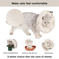 HIDREAM Soft Cat Cone Collar adjustable strap ensures a secure, comfortable fit