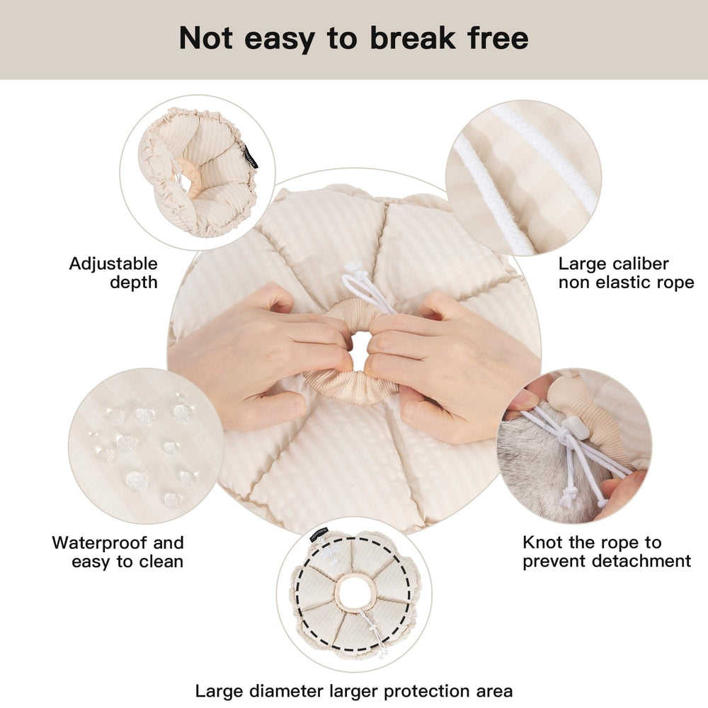 HIDREAM Soft Cat Cone Collar depth-adjustment supports flexible healing space