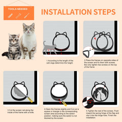 HIDROSIL cat door dimensions show frame and opening sizes for fit