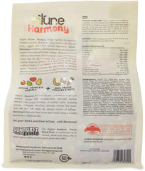 Intune Harmony mix pouring into dish, ideal for cockatiels and lovebirds.