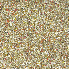 Higgins Sunburst Gourmet Blend parakeet food serving-bowl highlighting colorful mix and nutrition