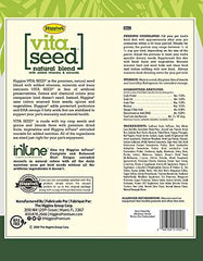 Higgins Vita Seed Natural Blend two-pack bag close-up showing rich seeds ideal for parrots' daily nutrition