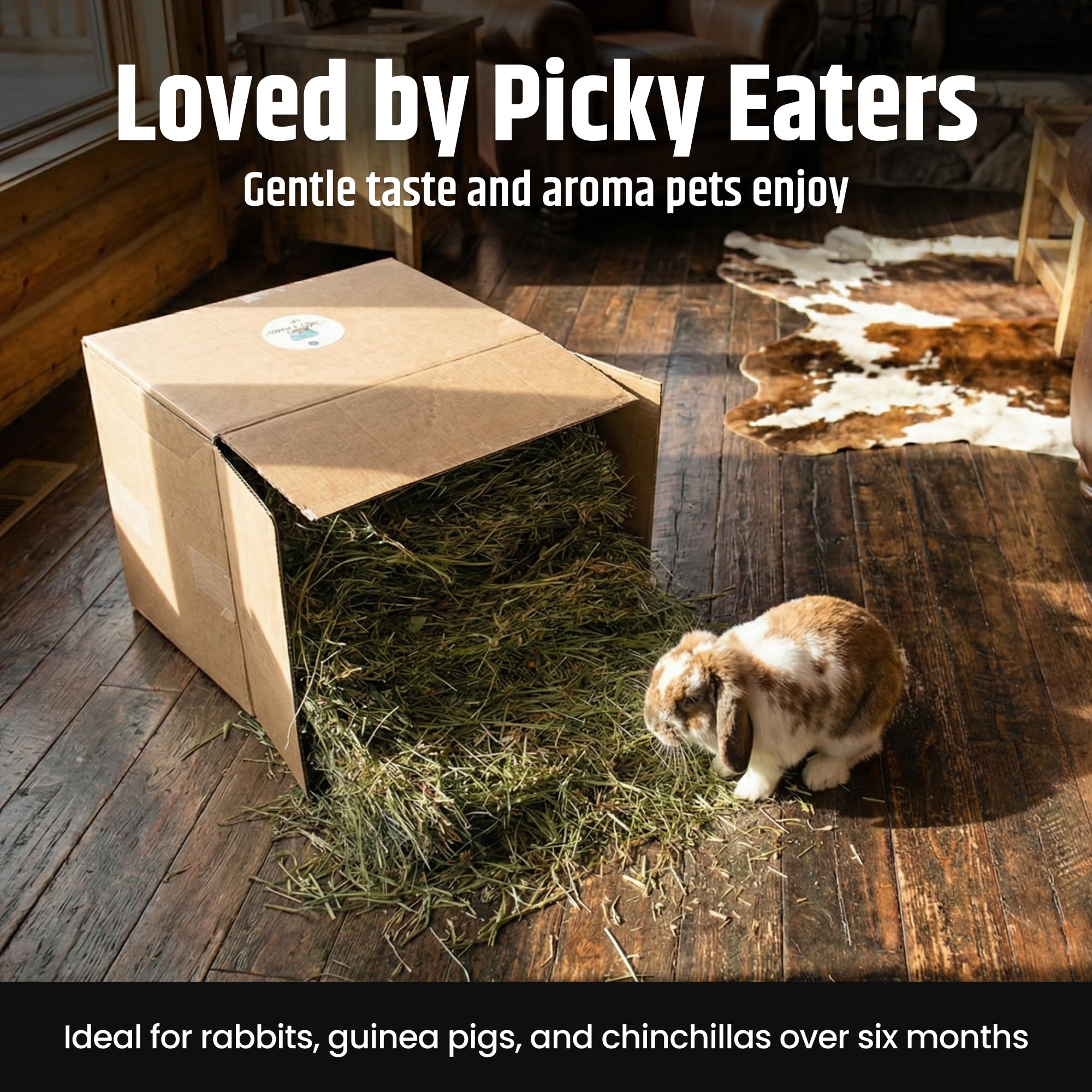 High Desert Orchard Grass Hay for small pets supports natural grazing.