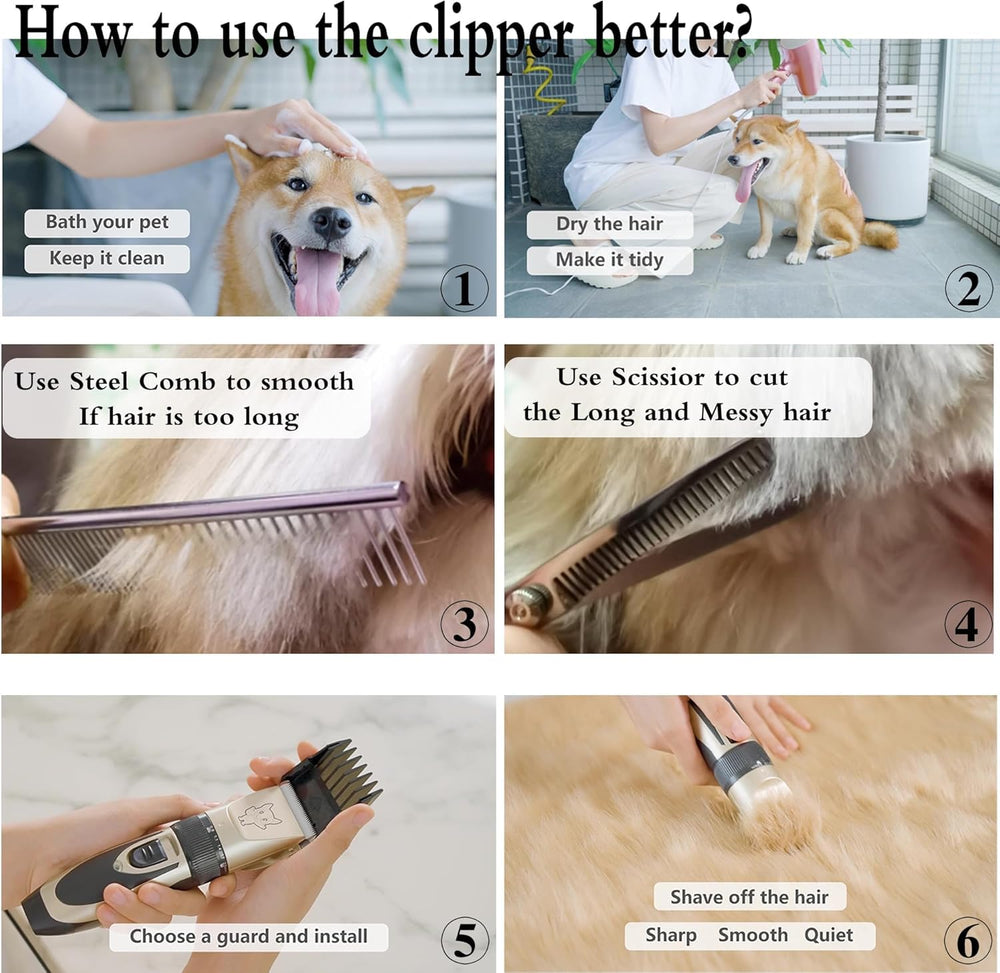 Highdas dog clippers red design for stylish grooming