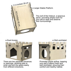 HIIMALEX portable bunny house for travel and easy transport