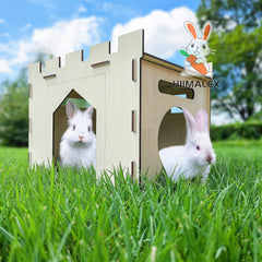 HIIMALEX bunny house balcony offers a sunny perch for playful rabbits and curious critters.