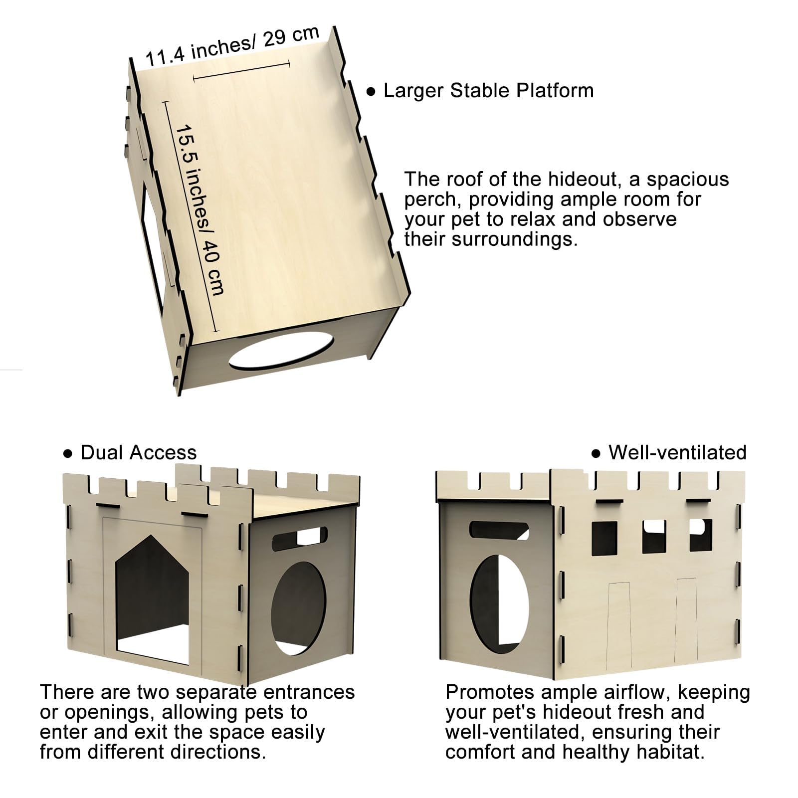 HIIMALEX bunny house play area highlights versatile space for pets to explore and relax.