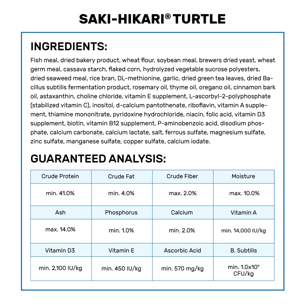 Hikari Saki-Turtle Sticks 20oz feeding action demonstrates simple use.