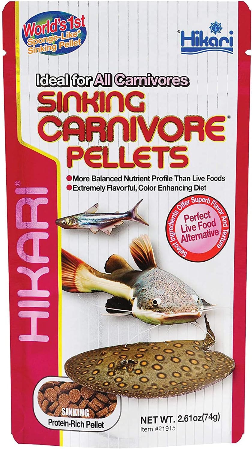 Hikari Sinking Carnivore Pellets suitable for freshwater and marine aquariums