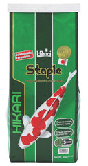 Hikari Staple mini-pellets in bag designed for koi and pond fish