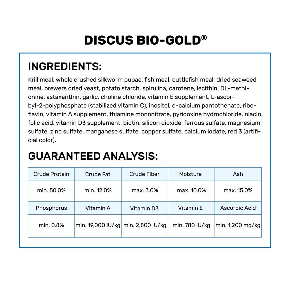 Hikari Tropical Discus Bio-Gold serving in tank demonstrates easy feeding routine for active fish