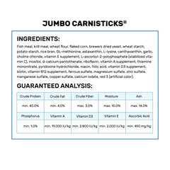 Hikari Tropical Jumbo Carnisticks color-boost close-up suggests enhanced pigment development.