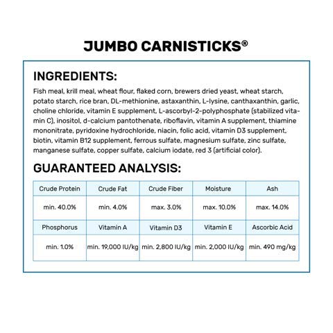 Hikari Tropical Jumbo Carnisticks sticks close-up showing nutritious texture