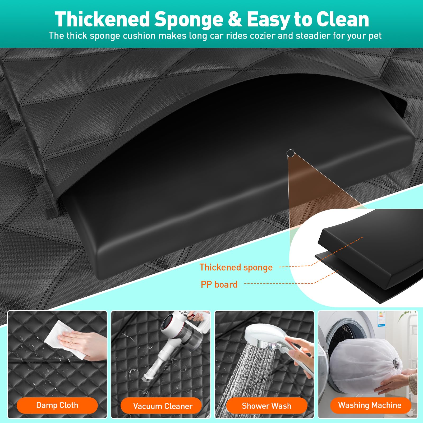 HikeSeptPals 7-layer padding provides comfortable support for large dogs.