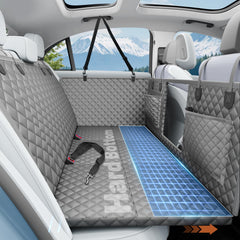 HikeSeptPals dog seat cover with hard bottom for stable backseat protection and larger dogs