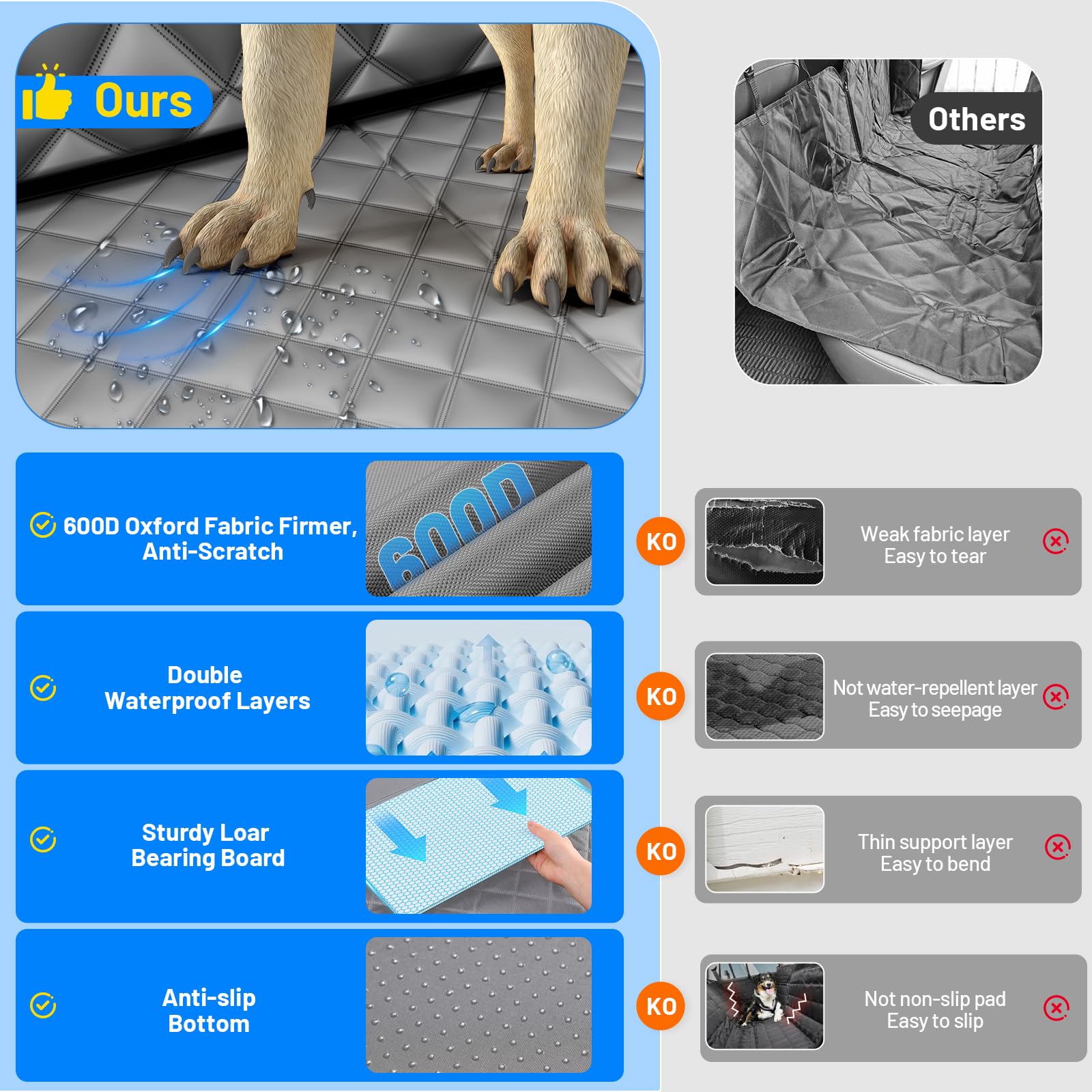HikeSeptPals mesh window improves airflow and dog interaction